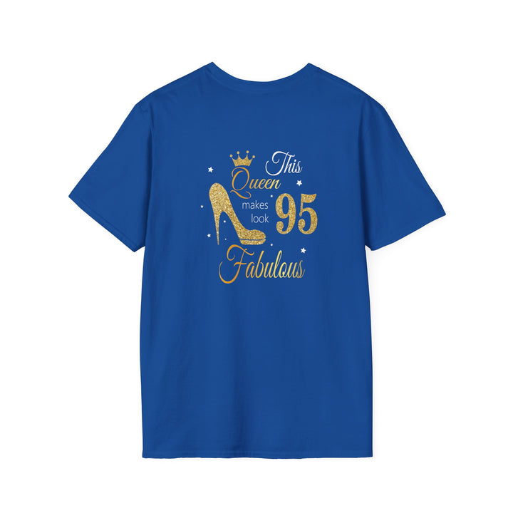 95 year old Fabulous Queen T-Shirt, Stylish Graphic Tee, Birthday Gift, Fashion Top, Statement Shirt