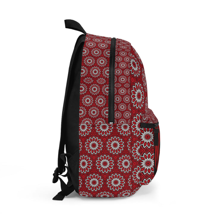Red Eye Print Backpack - Unique Travel Bag, Floral School Backpack, Stylish Daypack, Festival Gear, Trendy Gift Idea