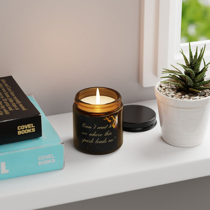 Scented Soy Candle (Multi-Size, Amber Jar) - Spark Leads Us