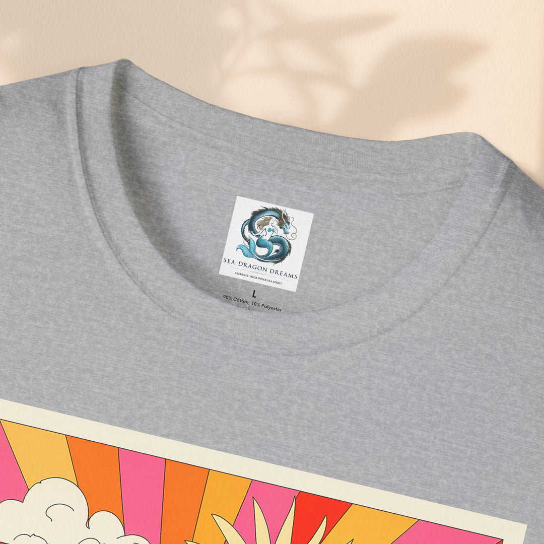 Feeling Groovy Unisex T-Shirt - Retro Mushroom Design