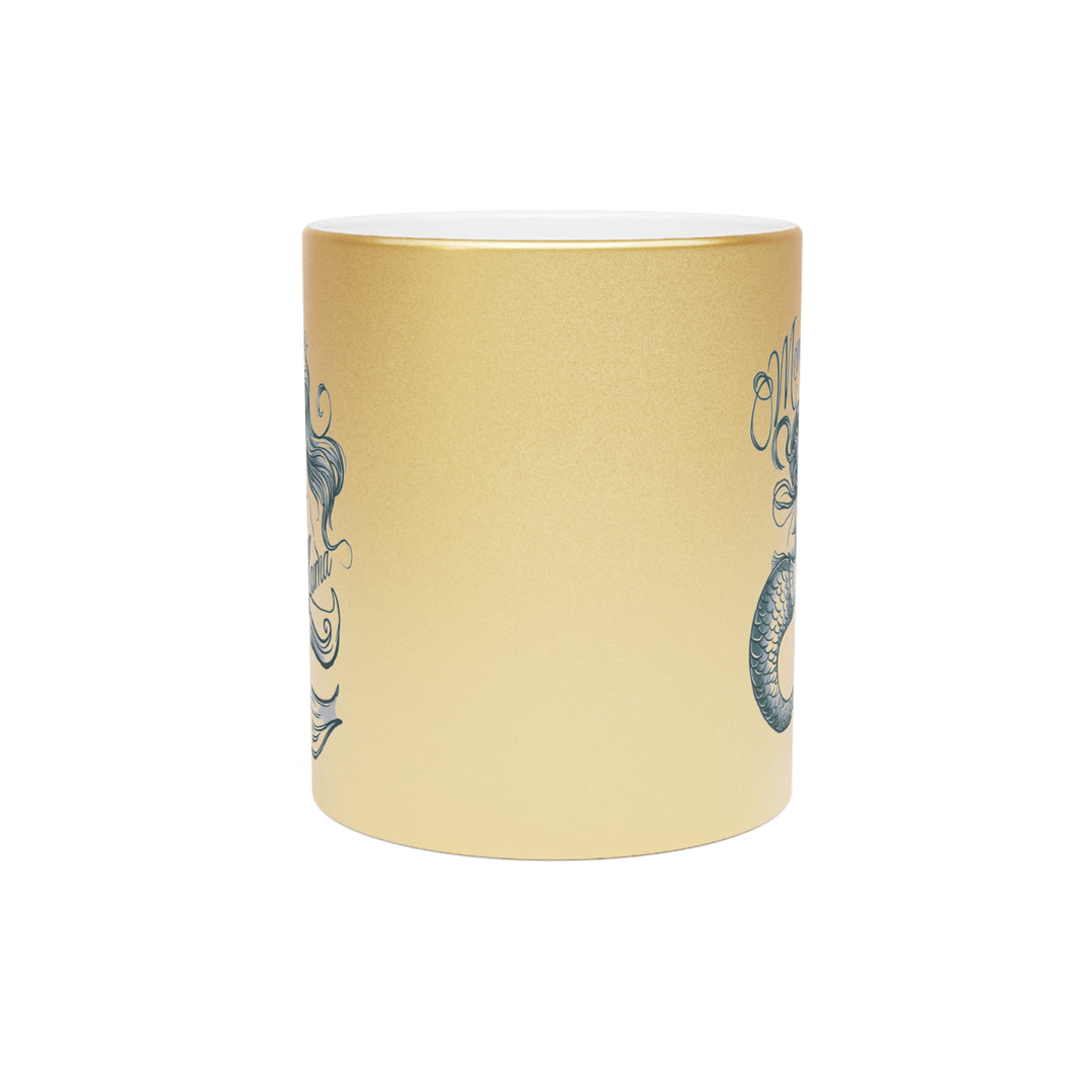 Metallic Mug (Silver\Gold) - Mermaid Mama Gold