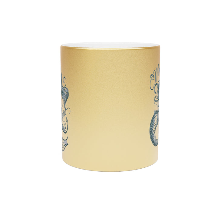 Metallic Mug (Silver\Gold) - Mermaid Mama Gold