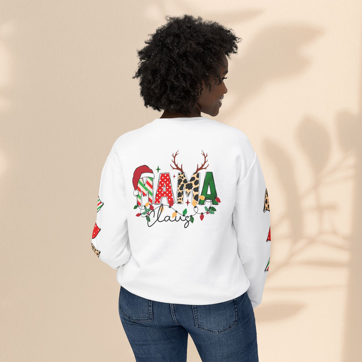 Unisex Lightweight Crewneck Sweatshirt - Mama Claus