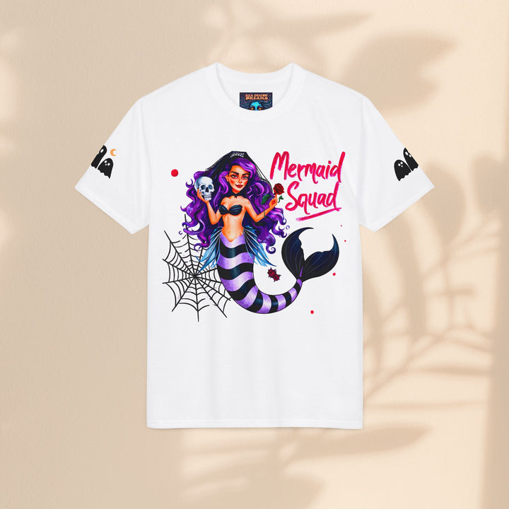 Mermaid Squad Graphic T-Shirt — Halloween Goth Mermaid Tee