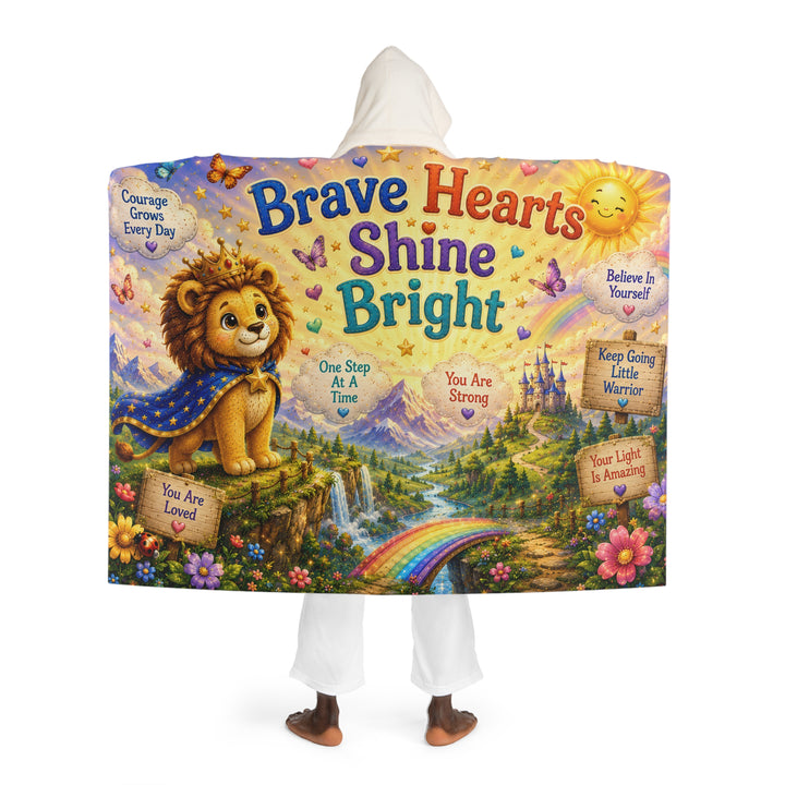 Brave Buddies™ Brave Heart Hooded Sherpa Fleece Blanket