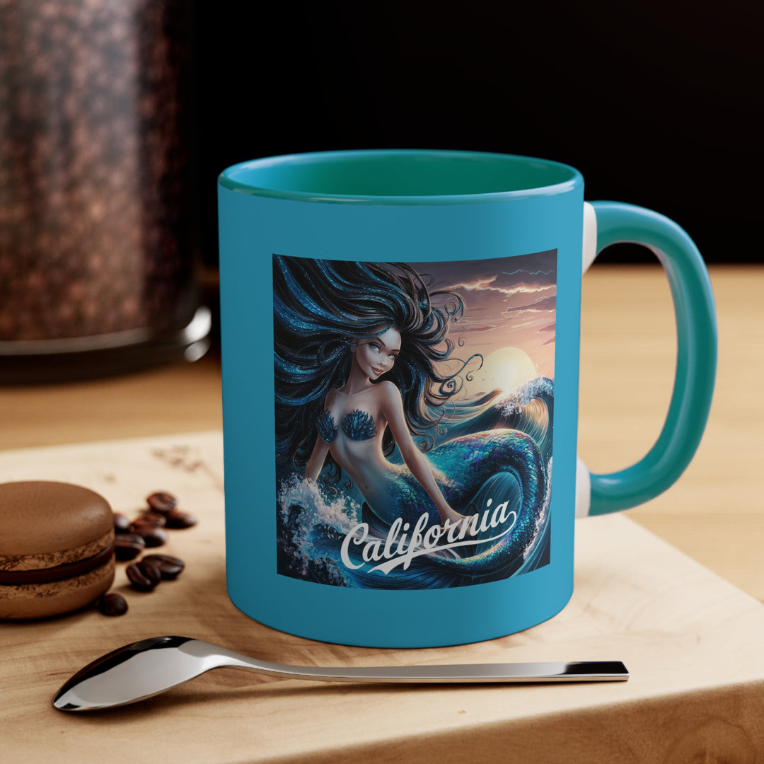 11oz Accent Mug - California Mermaid