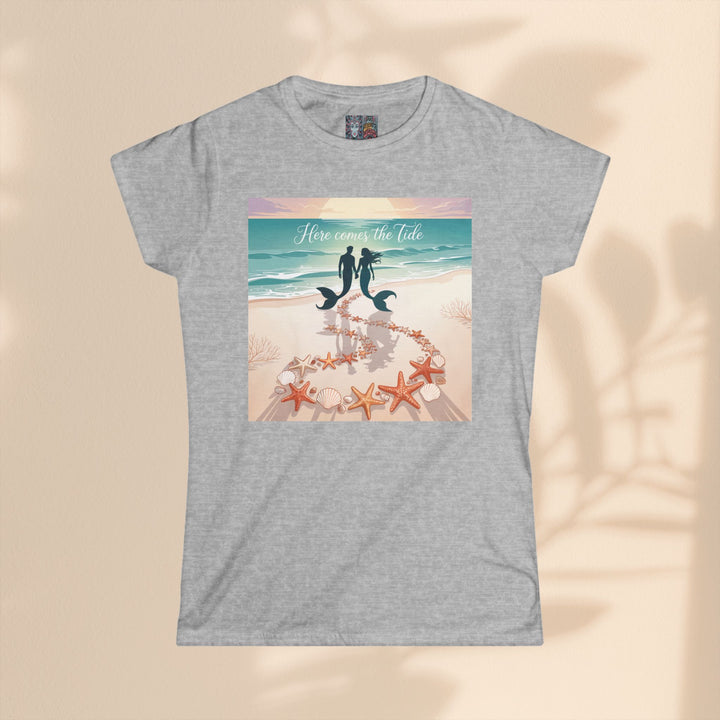 Here Comes The Tide Beach Vibes Tee, Summer Shirt, Cute Graphic Tee, Vacation Outfit, Coastal Life Apparel, Ocean Lover Gift