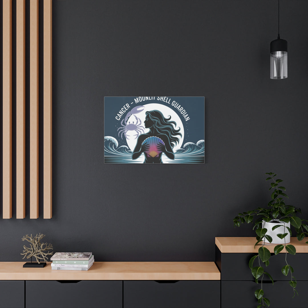 Zodiac Cancer Matte Stretched Canvas Wall Art
