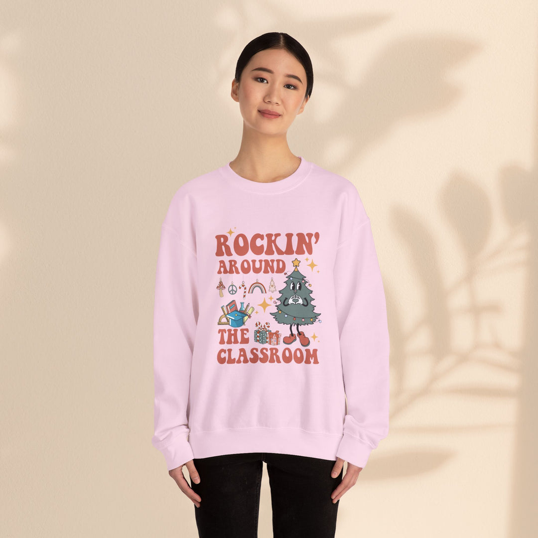 Unisex Heavy Blend™ Crewneck Sweatshirt - Rockin Around The Classroom