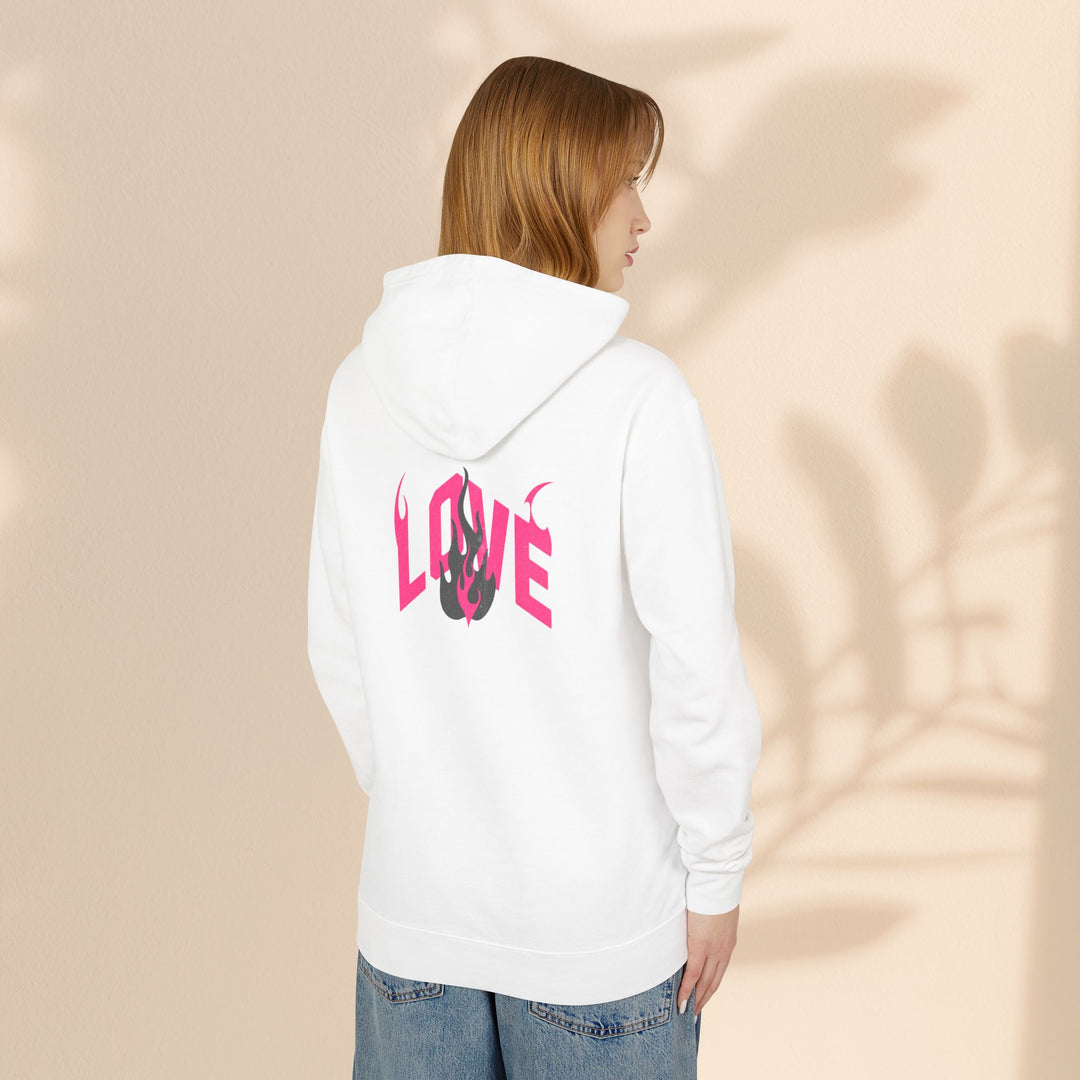 Unisex Lightweight Hooded Sweatshirt - LOVE