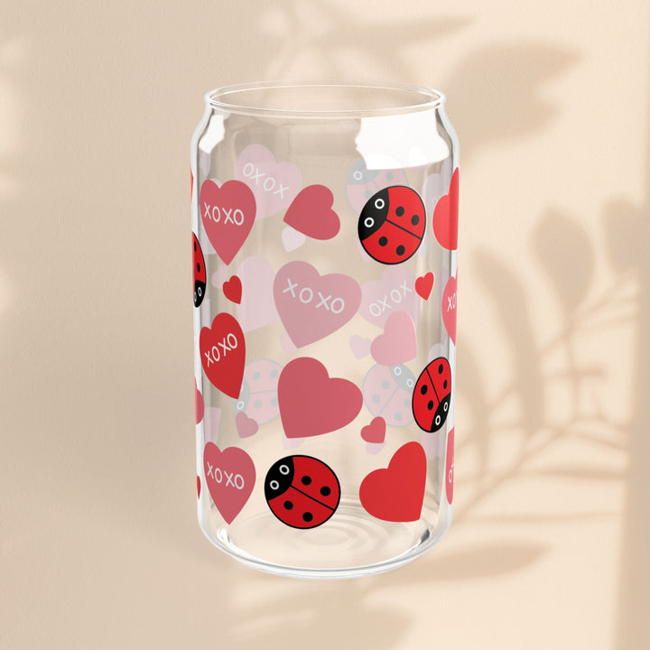 16oz Sipper Glass - Love Bug