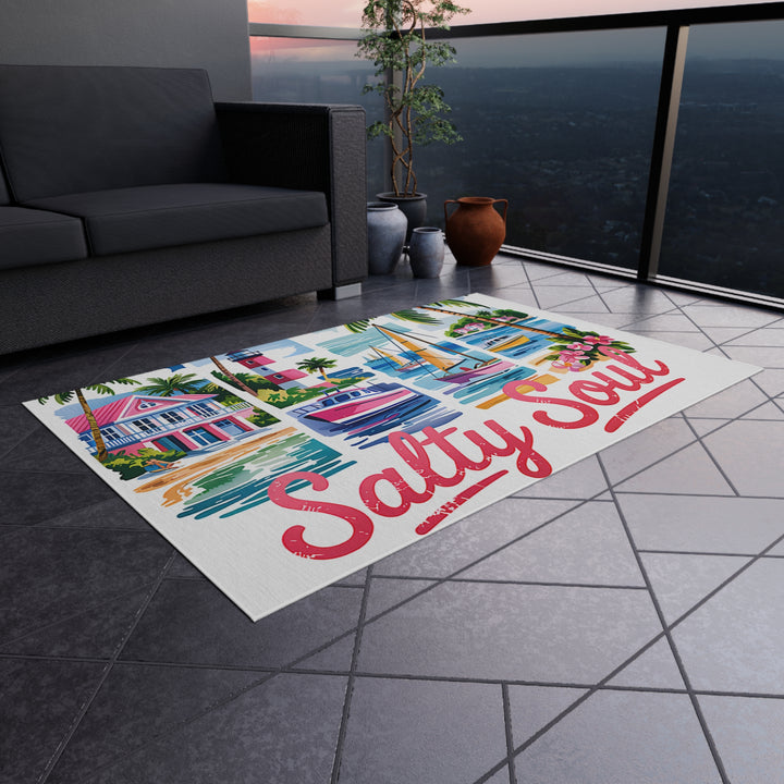 Pensacola Florida Outdoor Rug, Coastal Home Accessory