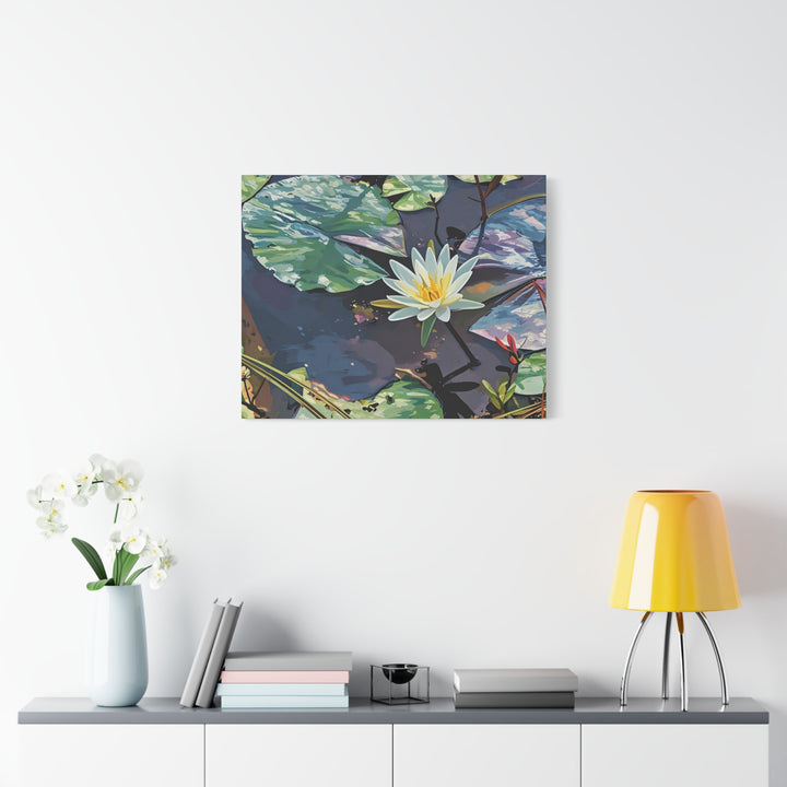 Water Lily Canvas Art Print – Nature Wall Décor