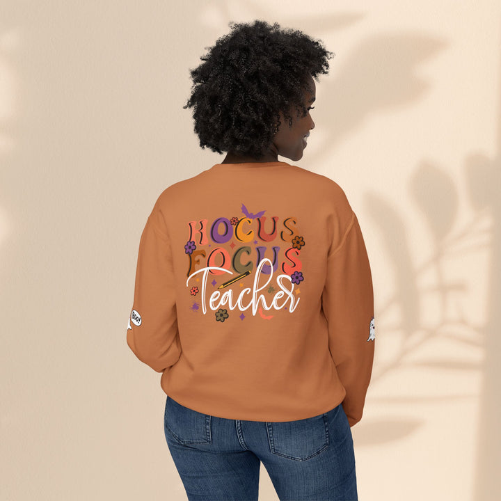 Unisex Lightweight Crewneck Sweatshirt - Hogus Focus Teacher