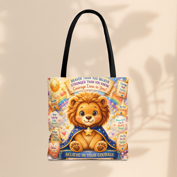 Cute Courage Lion Tote Bag | Brave Buddies™