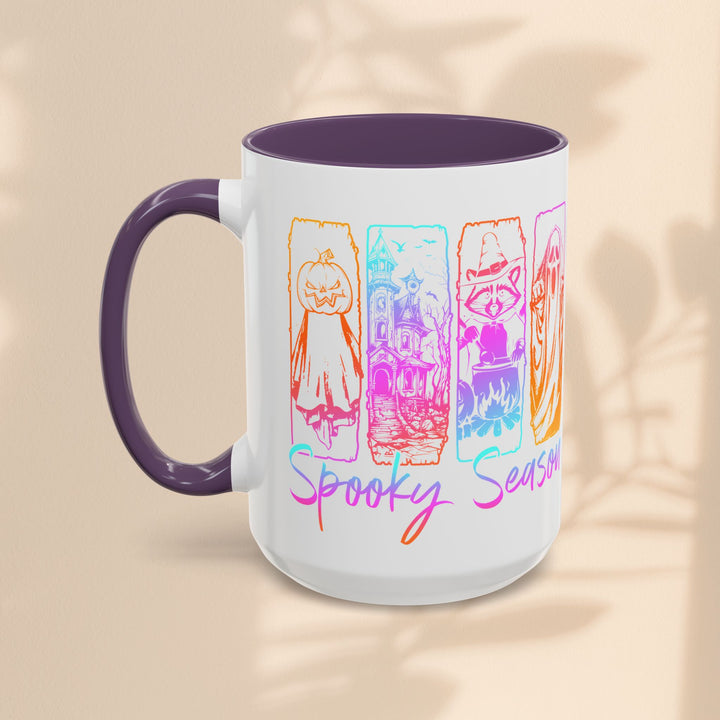 Spooky Season Accent Coffee Mug – Halloween Ceramic Cup (11oz, 15oz)