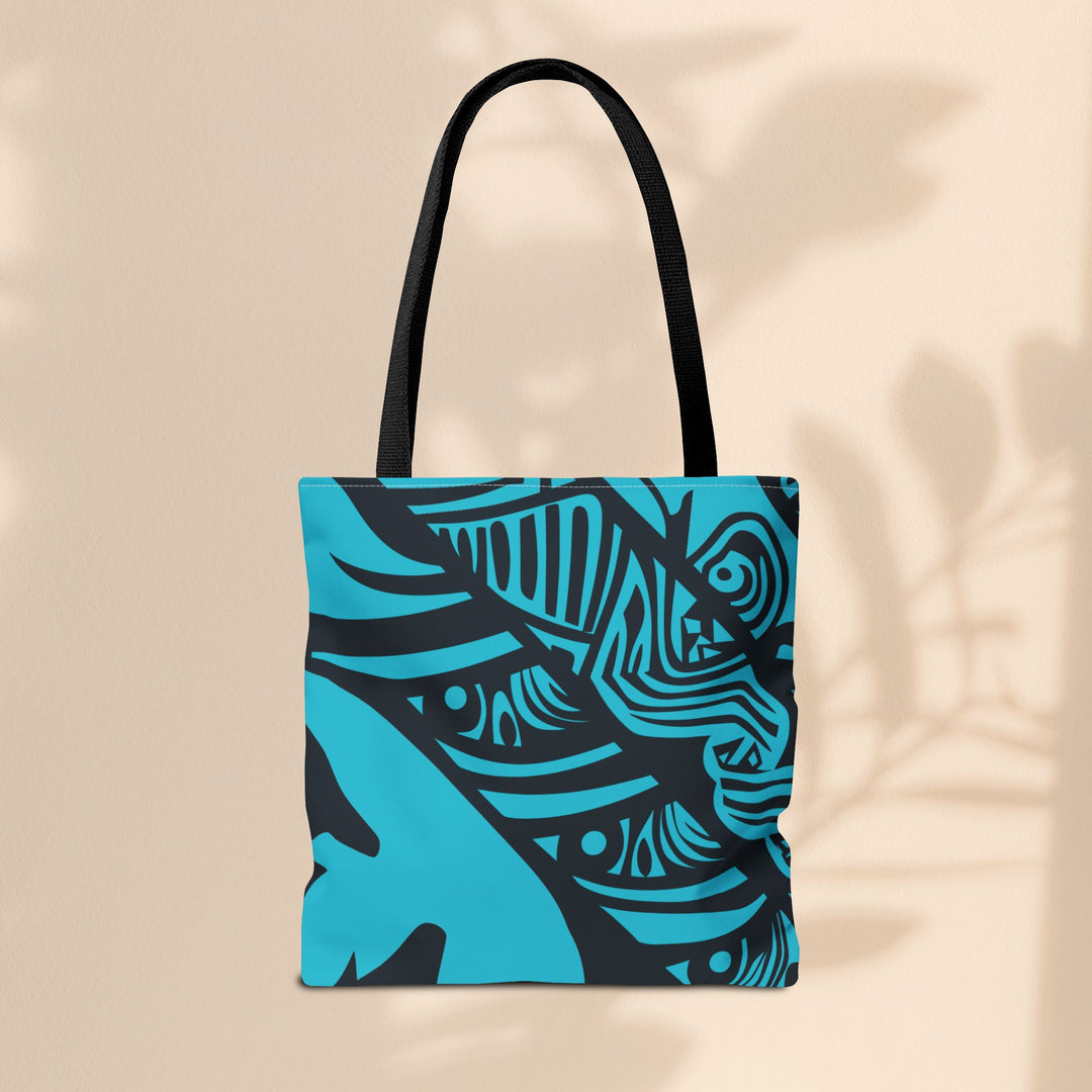 Blue Tribal Tote Bag