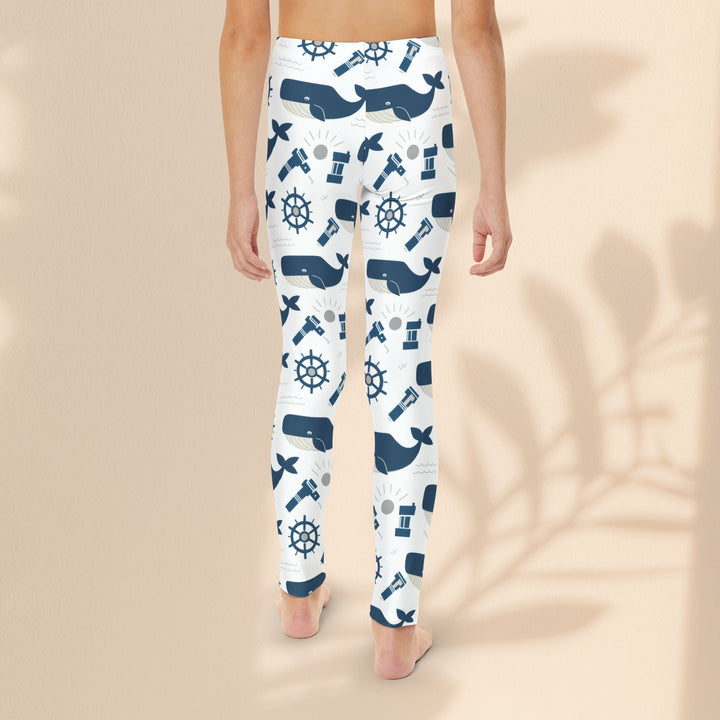 Youth Full-Length Leggings (AOP) - Little Whale