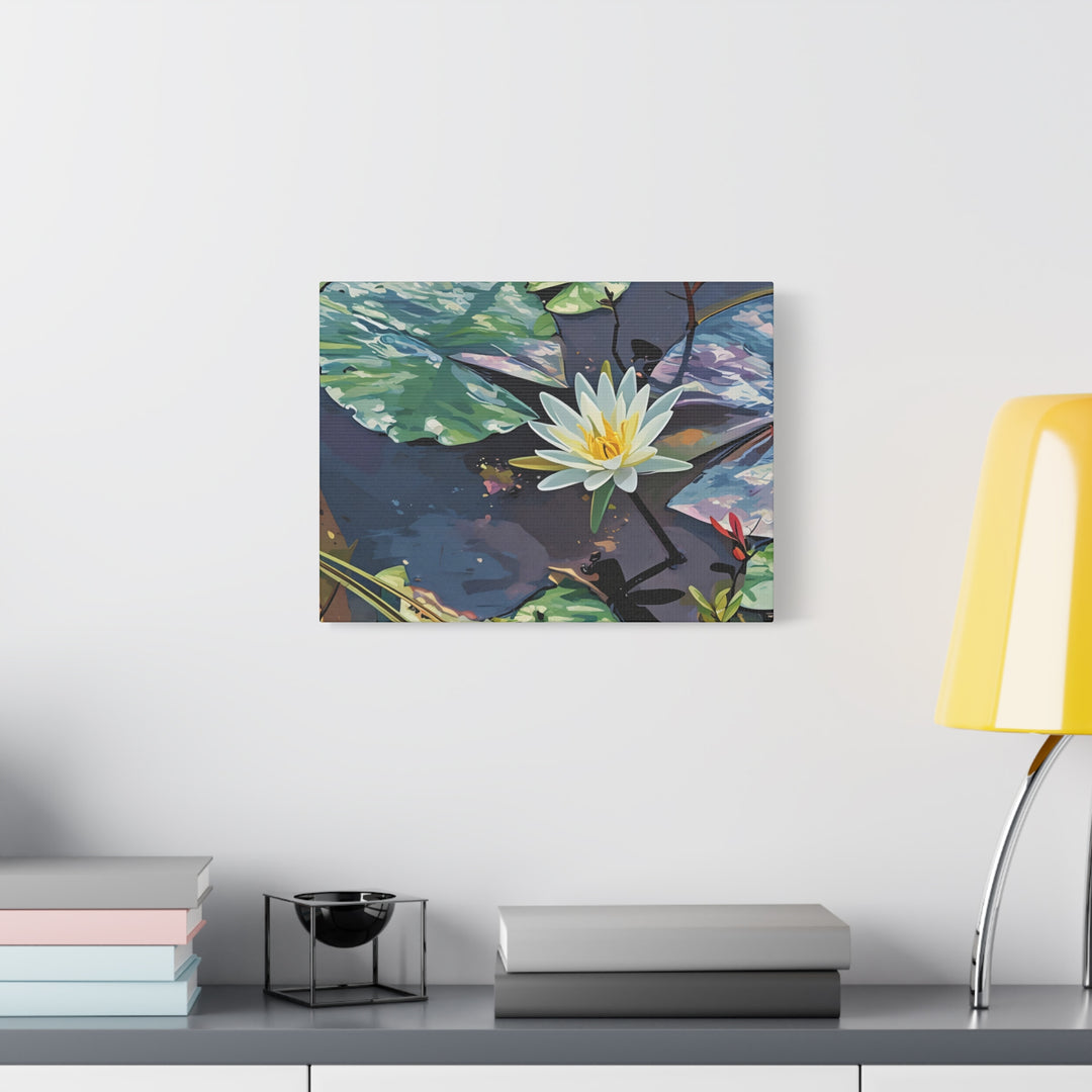 Water Lily Canvas Art Print – Nature Wall Décor
