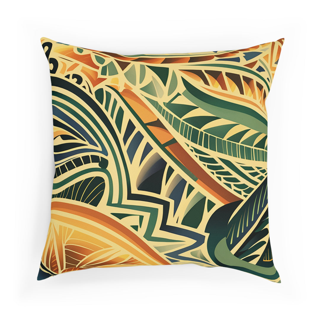 Tribal Orange Cushion