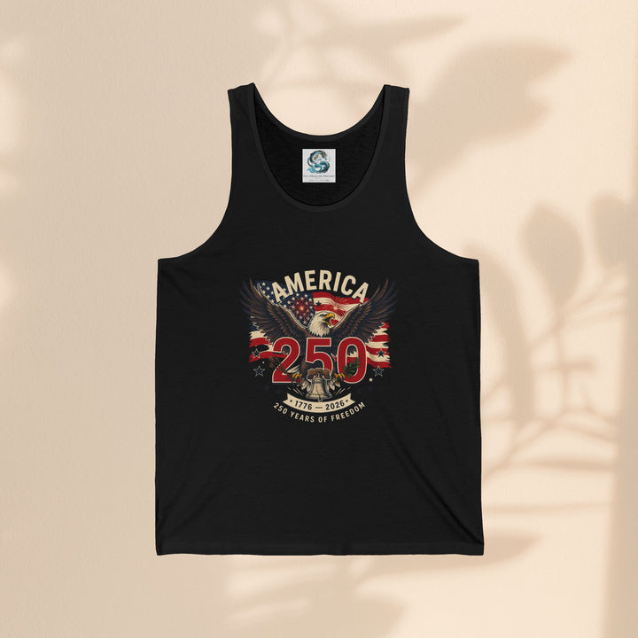America 250 Eagle Patriotic Tank Top — USA 250th Anniversary