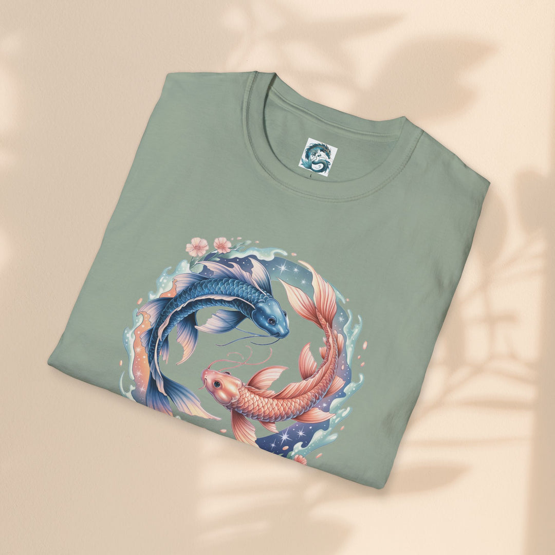 Pisces Zodiac T-Shirt, Softstyle Tee, Astrological Gift, Horoscope Apparel, Birthday Gift for Pisces, Astrology Merch