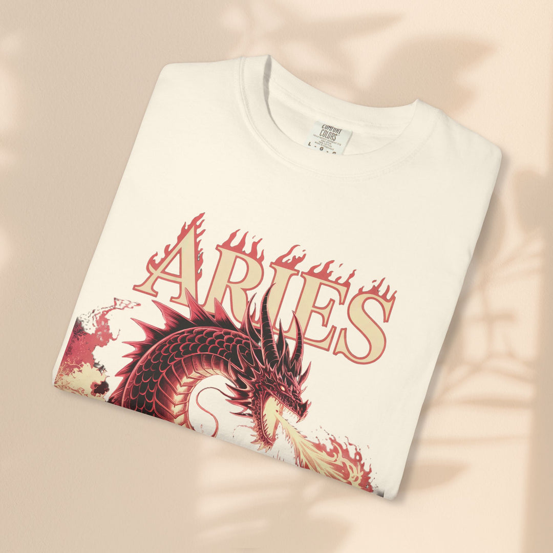 Aries Graphic T-Shirt: Unisex Astrology Tee, Zodiac Shirt for Birthdays & Everyday Wear, Perfect Gift for Aries Friends
