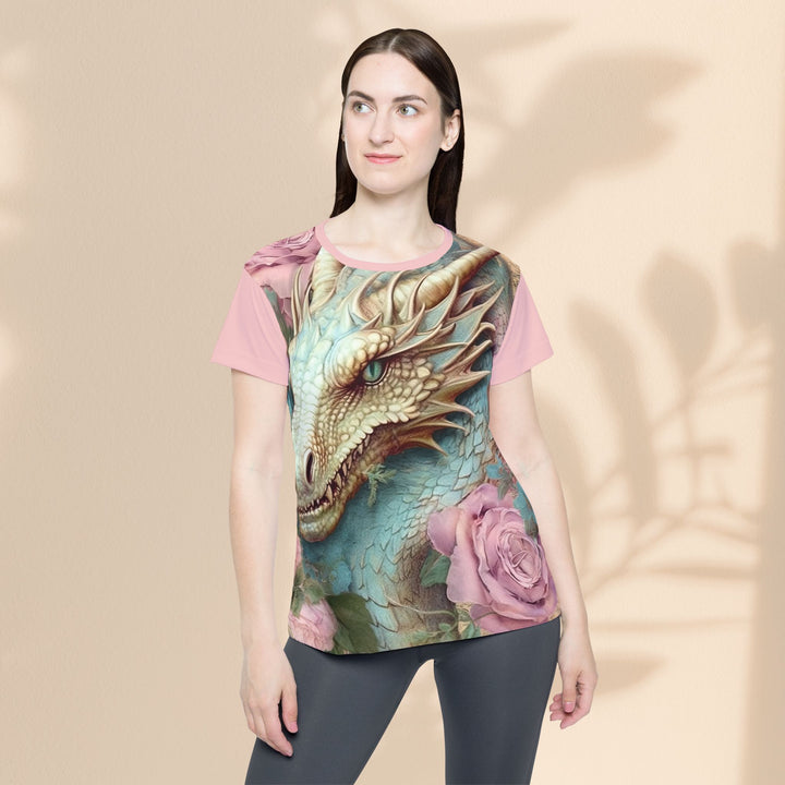 Women's Sports Jersey - Pink Dragon Roses