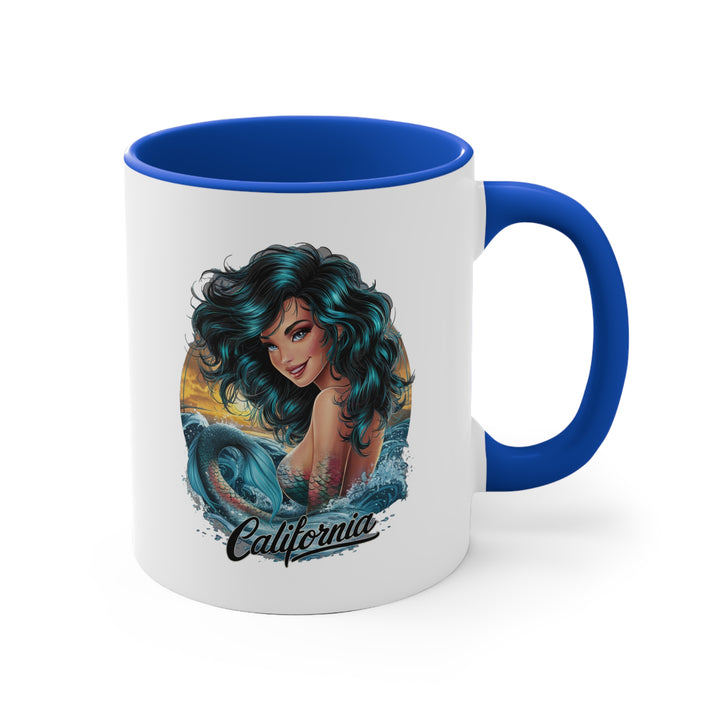 11oz Accent Mug - California Mermaid