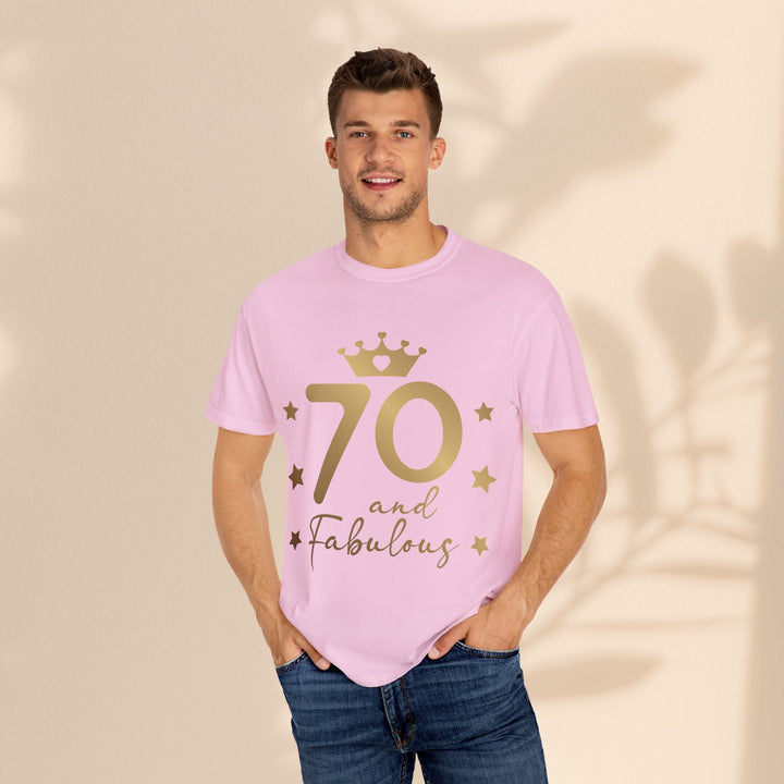 70 and Fabulous Unisex Garment-Dyed T-shirt | Birthday Celebration Tee, Gift for 70th Birthday, Vintage Style Shirt, Fun Party Wear, [...]