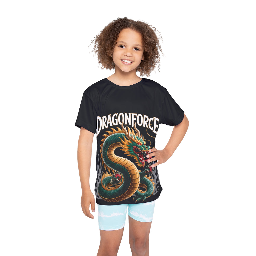 Kids Dragon Force Sports Jersey – AOP Tee for Future Champions, Team Spirit Wear, Birthdays & Halloween