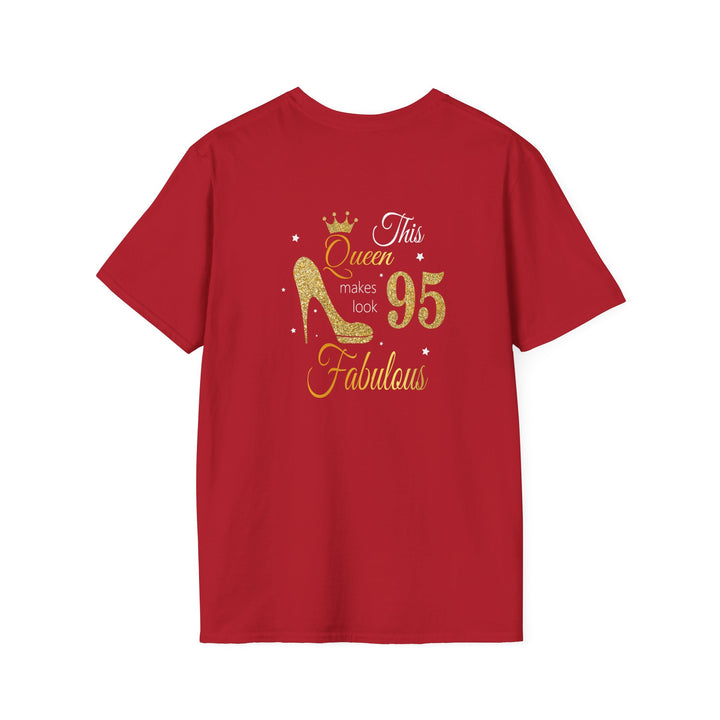 95 year old Fabulous Queen T-Shirt, Stylish Graphic Tee, Birthday Gift, Fashion Top, Statement Shirt