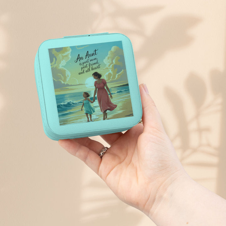 Jewelry Travel Case — 'Aunts Are All Heart'