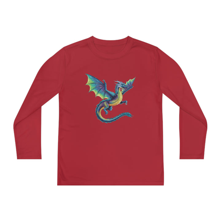 Youth Long Sleeve Competitor Tee - Electric Dragon