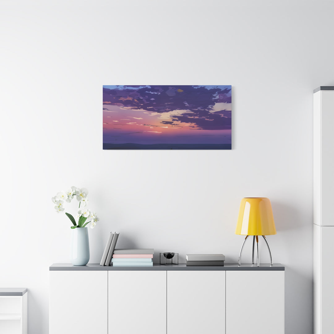 Elegant Sunset Canvas Print for Bedroom and Living Room