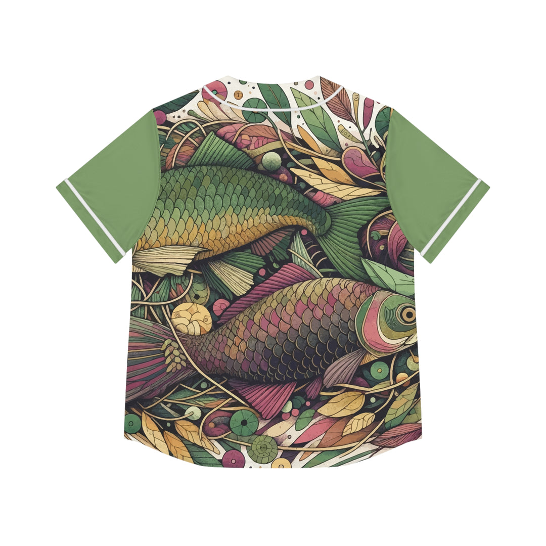 Women's Baseball Jersey - Fishes in the Deep Blue Sea