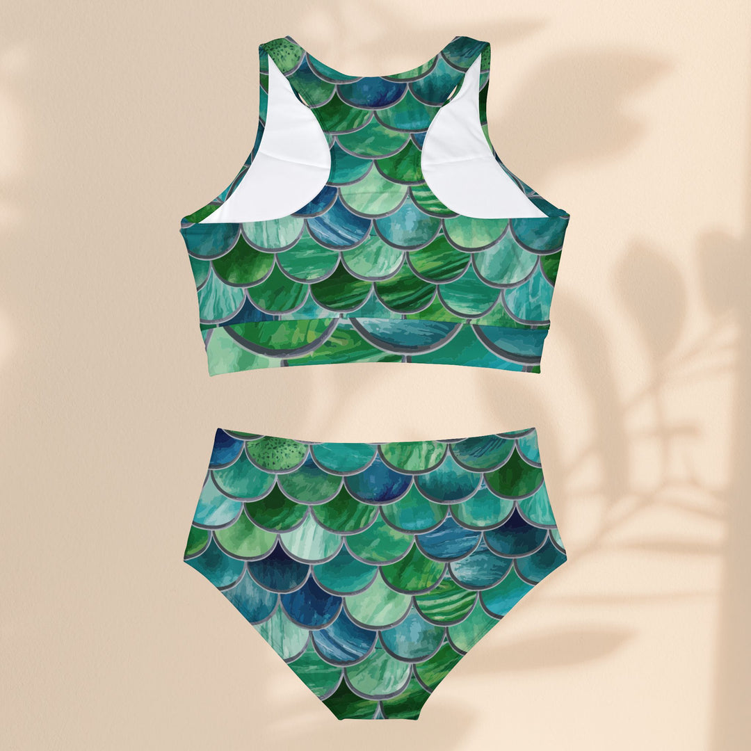 Two-piece Swimsuit - Tile Mermaid Scales