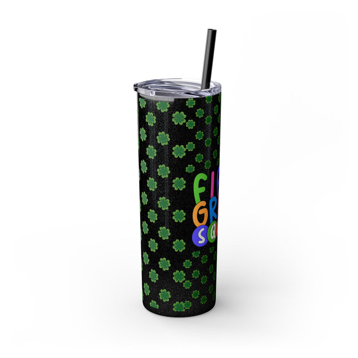Fifth Grade Squad Colorful Skinny Tumbler with Straw, Colorful Skinny Tumbler with Straw, 20oz, Back to School Gift,