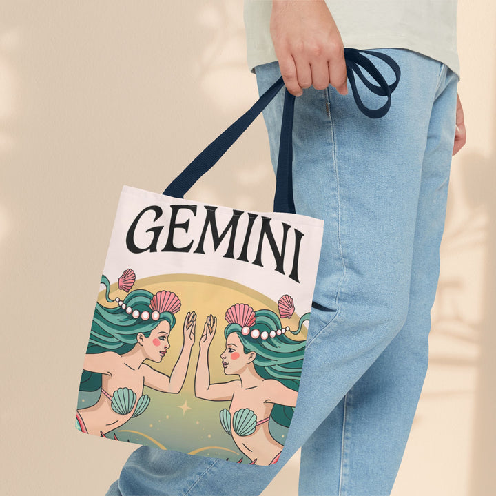 Gemini Zodiac Tote Bag, Astrological Bag, Personalized Gift, Astrology Lover, Horoscope Accessory, Birthday Present