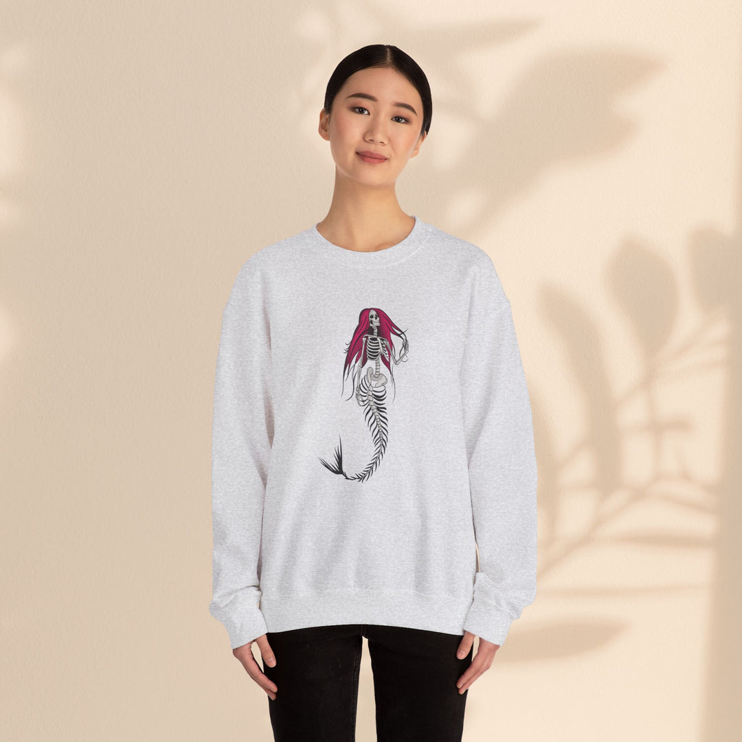 Unisex Heavy Blend™ Crewneck Sweatshirt - Halloween Mermaid Bones