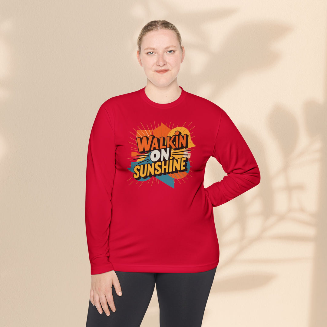 Unisex Lightweight Long Sleeve Tee - Walking On Sunshine