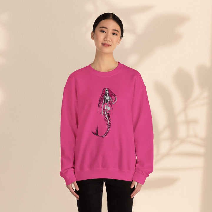 Unisex Heavy Blend™ Crewneck Sweatshirt - Halloween Mermaid Bones