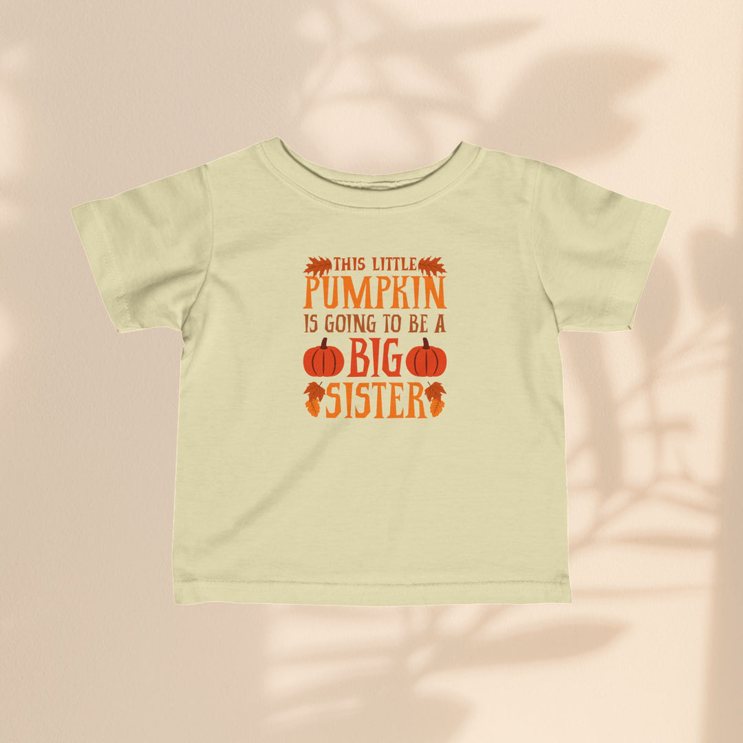 Infant Fine Jersey Tee - Big Sister Pumpkin