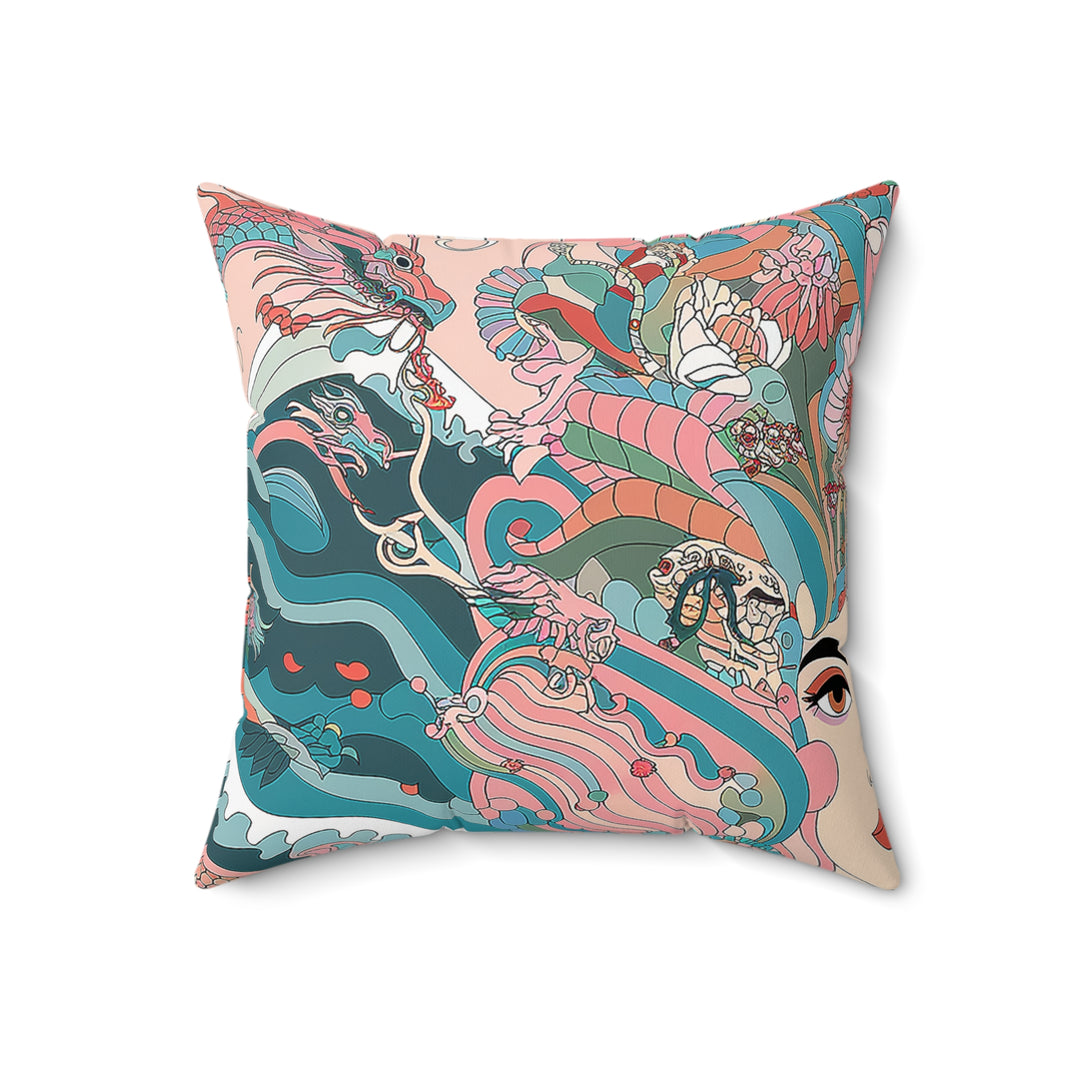 Pillow - Sea Dragon Woman Print