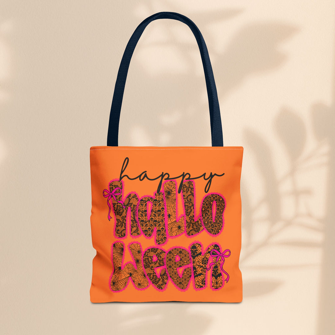 Happy Halloween Tote Bag – Reusable Trick-or-Treat Bag & Fall Gift