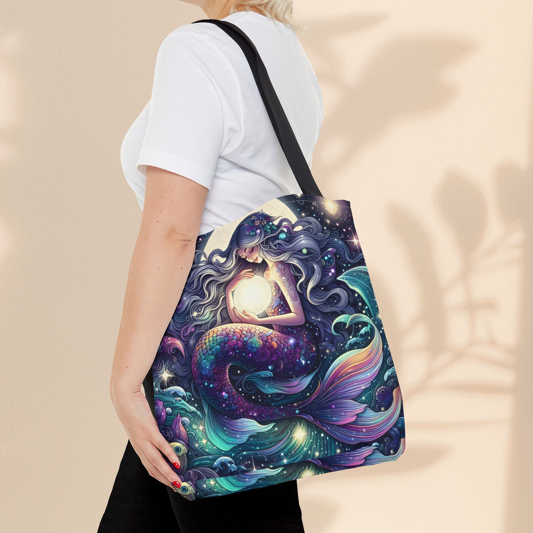 Celestial Mermaid Secret Tote Bag – Stylish Reusable Beach Trip Bag