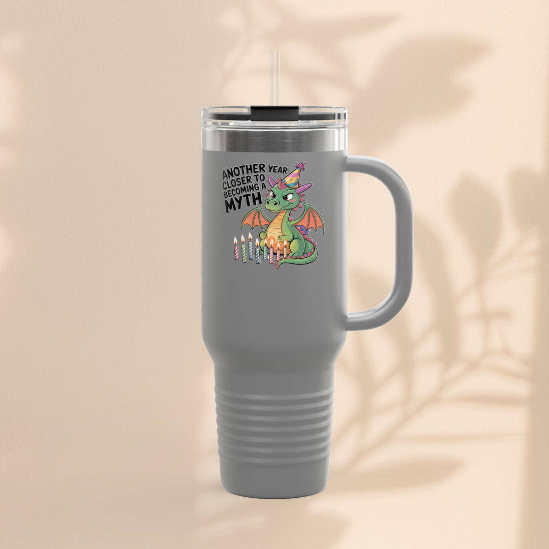 Dragon Insulated Travel Mug, 40oz, Dragon Birthday Tumbler