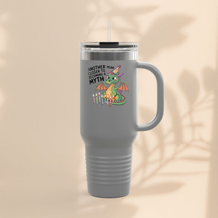 Dragon Insulated Travel Mug, 40oz, Dragon Birthday Tumbler