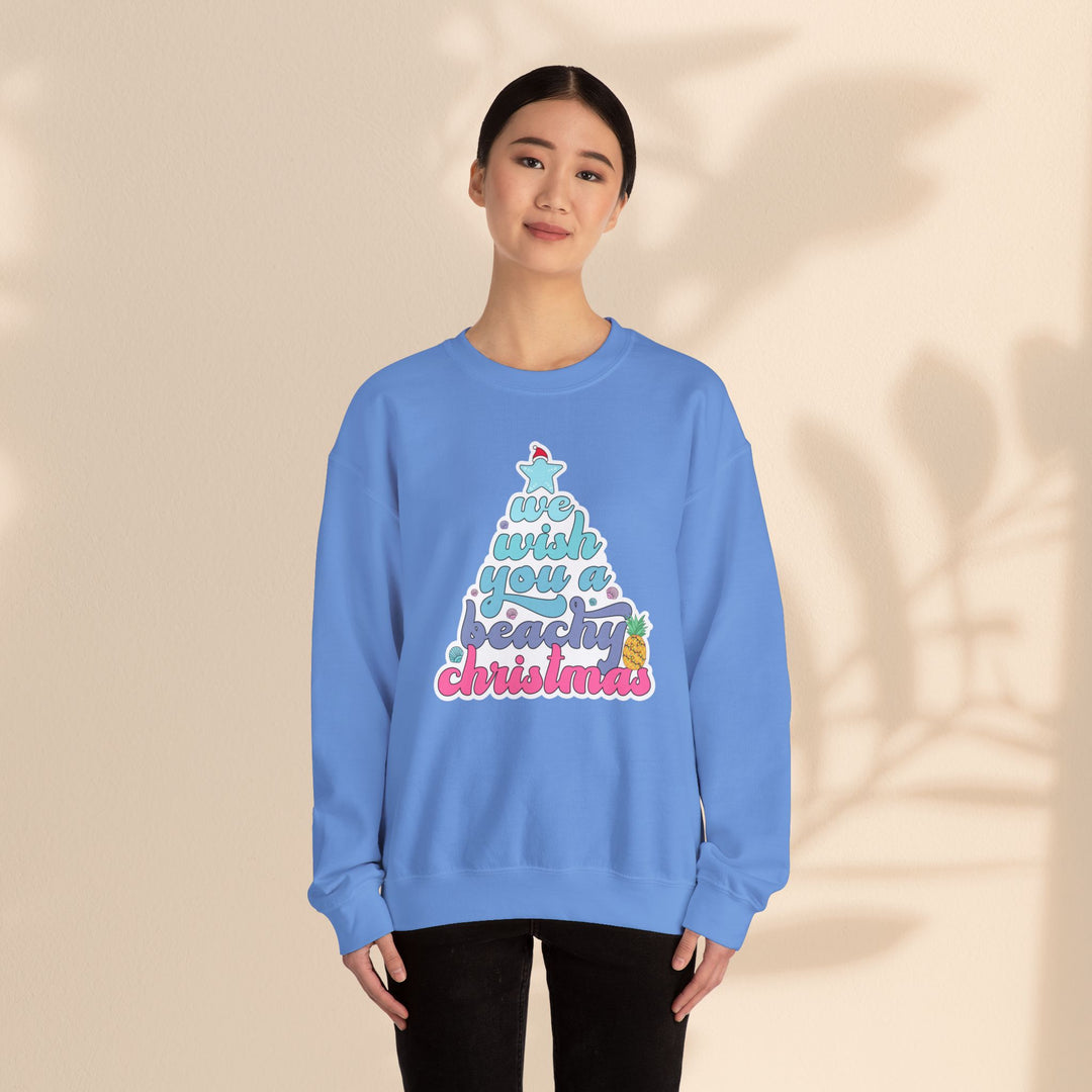 Unisex Heavy Blend™ Crewneck Sweatshirt - Beachy Christmas