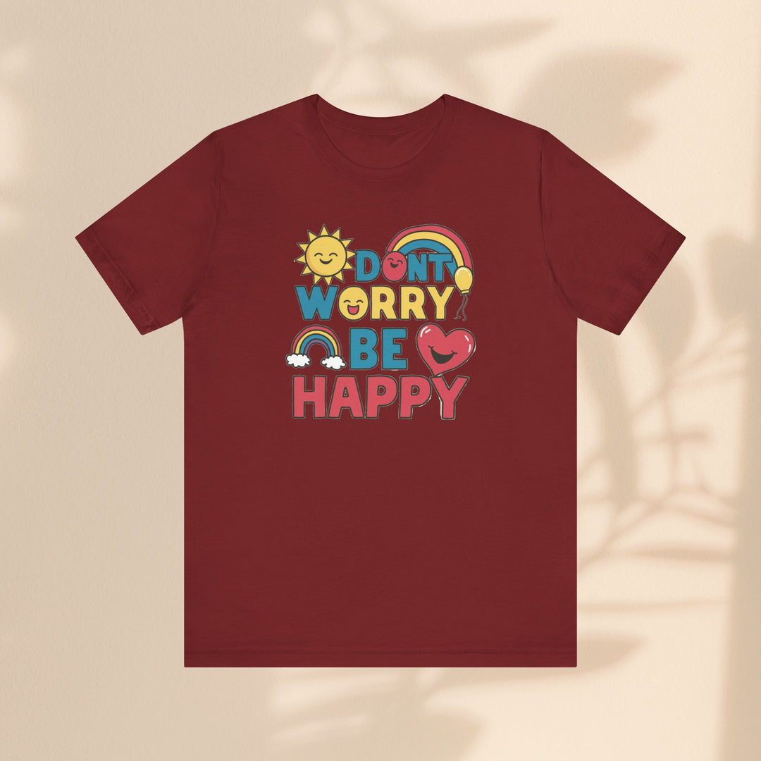 Unisex Jersey Short Sleeve Tee - Don't Worry Be Happy